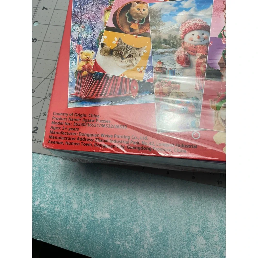 4 in 1 Set 100 Piece Christmas Puzzles for Kids Ages 4-6‎ Holiday Fun 4 Pack